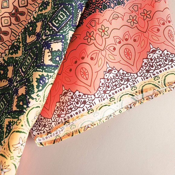 Cover Up Robe Sheer Chiffon Cardigan Multi Color - Picture 6 of 7